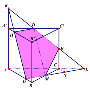 Hình đáp án 1. Khối lăng trụ $\Large ABC.A'B'C'$ có thể tích $\Large V=12.$ Gọi $\Lar