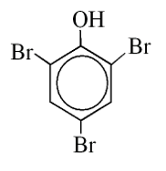 Hình lựa chọn 1. Sản phẩm của phản ứng giữa phenol và dung dịch $\Large\ Br_2$ là chất 