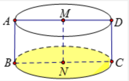 Hình đáp án 1. Trong không gian, cho hình chữ nhật ABCD có AB = 1 và AD = 2. Gọi M, N