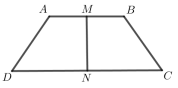 Hình minh họa Trong không gian cho hình thang cân $\Large ABCD$, $\Large AB// CD$, $