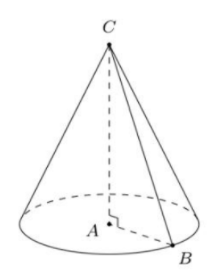 Hình đáp án 1. Trong không gian, cho tam giác ABC vuông tại A có AB = a và $\Large BC